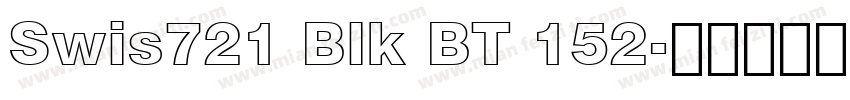 Swis721 Blk BT 152字体转换
